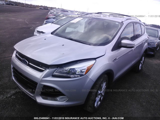 1FMCU0J93EUB22720 - 2014 FORD ESCAPE TITANIUM SILVER photo 2