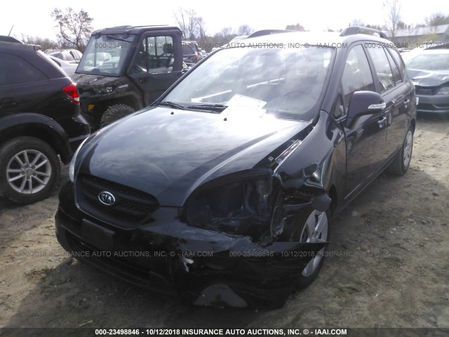 KNAHG8C93A7309362 - 2010 KIA RONDO LX BLACK photo 2