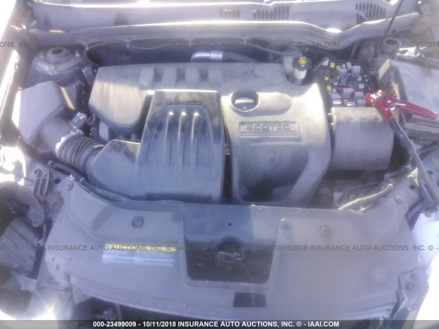 1G1AM18B287113643 - 2008 CHEVROLET COBALT SPORT GRAY photo 10