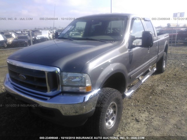 1FTSW31P23EB00144 - 2003 FORD F350 SRW SUPER DUTY GRAY photo 2