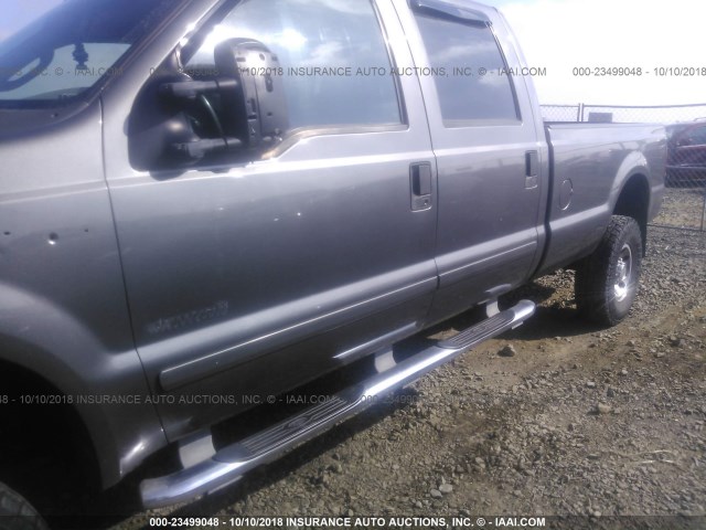 1FTSW31P23EB00144 - 2003 FORD F350 SRW SUPER DUTY GRAY photo 6