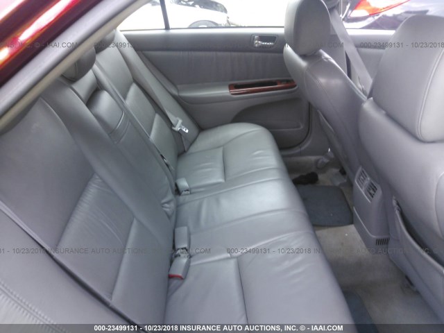 4T1BF30K85U104080 - 2005 TOYOTA CAMRY LE/XLE/SE MAROON photo 8