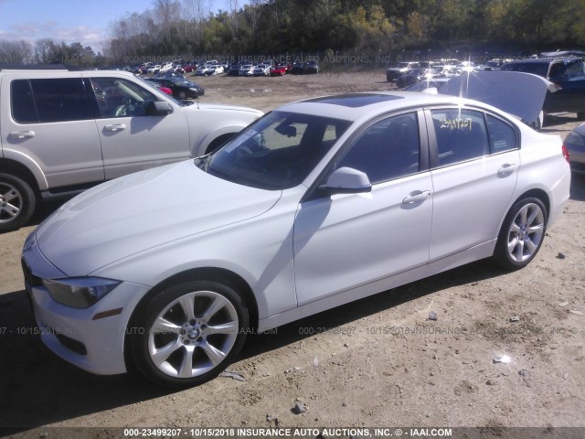 WBA3C3G59ENS67247 - 2014 BMW 320 I/XDRIVE WHITE photo 2