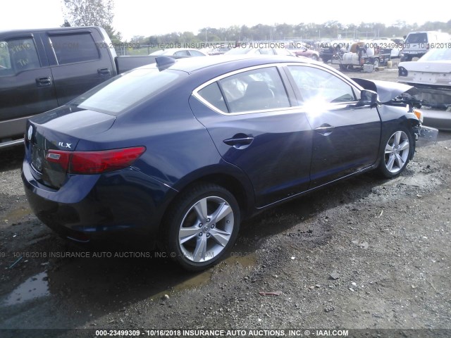 19VDE1F39FE006608 - 2015 ACURA ILX 20 BLUE photo 4