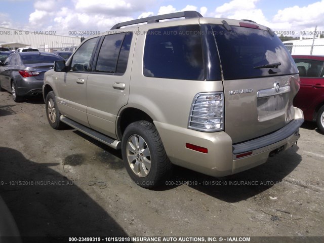 4M2EU37E77UJ18301 - 2007 MERCURY MOUNTAINEER LUXURY BEIGE photo 3