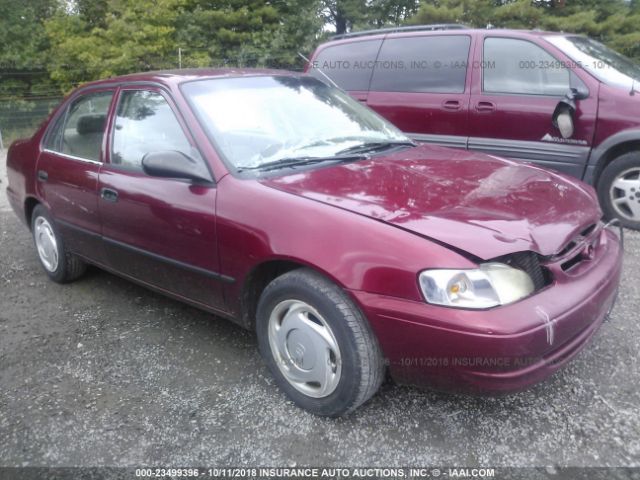 2T1BR12E2YC262536 - 2000 TOYOTA COROLLA VE/CE/LE RED photo 1