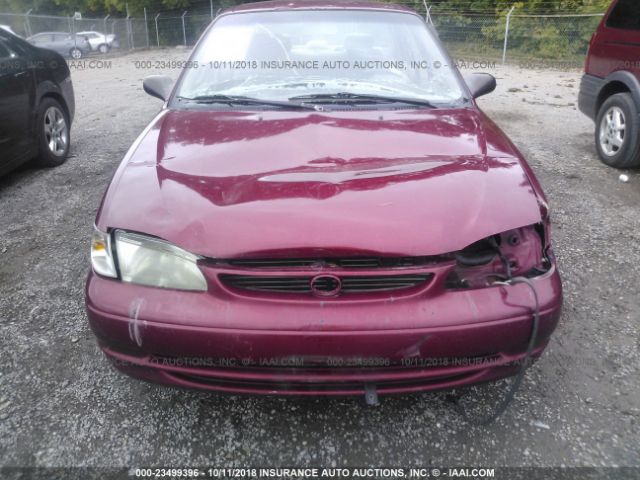 2T1BR12E2YC262536 - 2000 TOYOTA COROLLA VE/CE/LE RED photo 6