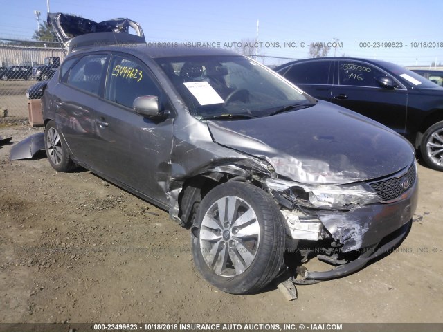 KNAFU5A27D5667892 - 2013 KIA FORTE EX GRAY photo 6