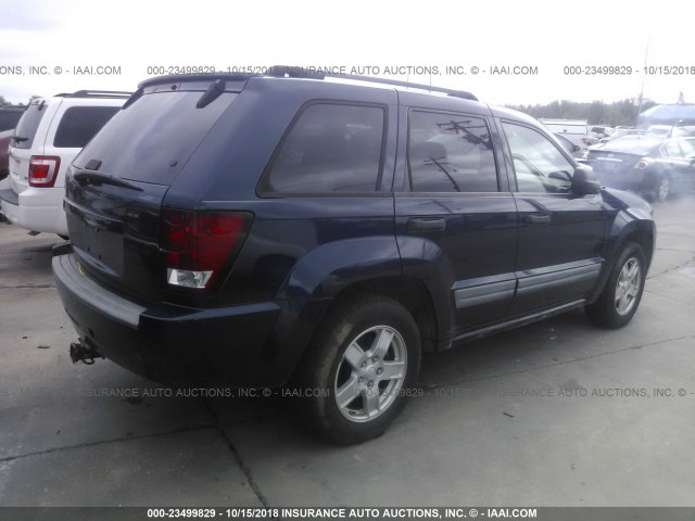 1J4GR48K26C286856 - 2006 JEEP GRAND CHEROKEE LAREDO/COLUMBIA/FREEDOM 蓝色 照片 4