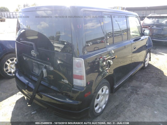 JTLKT324754019067 - 2005 TOYOTA SCION XB შავი ფოტო 4