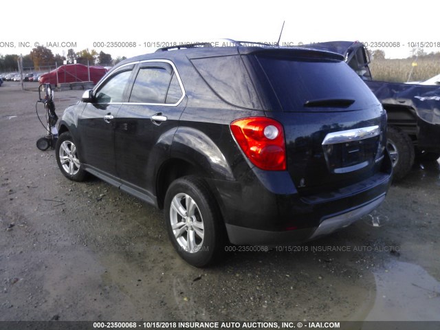 2GNALFEK1D6429032 - 2013 CHEVROLET EQUINOX LTZ BLACK photo 3