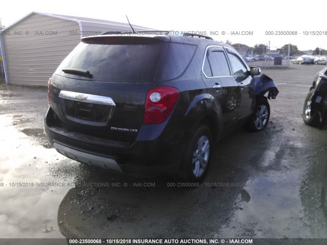 2GNALFEK1D6429032 - 2013 CHEVROLET EQUINOX LTZ BLACK photo 4