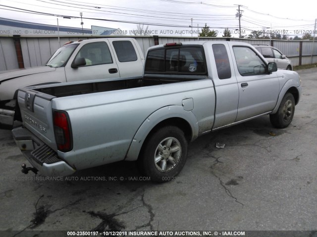 1N6DD26S72C321896 - 2002 NISSAN FRONTIER KING CAB XE SILVER photo 4