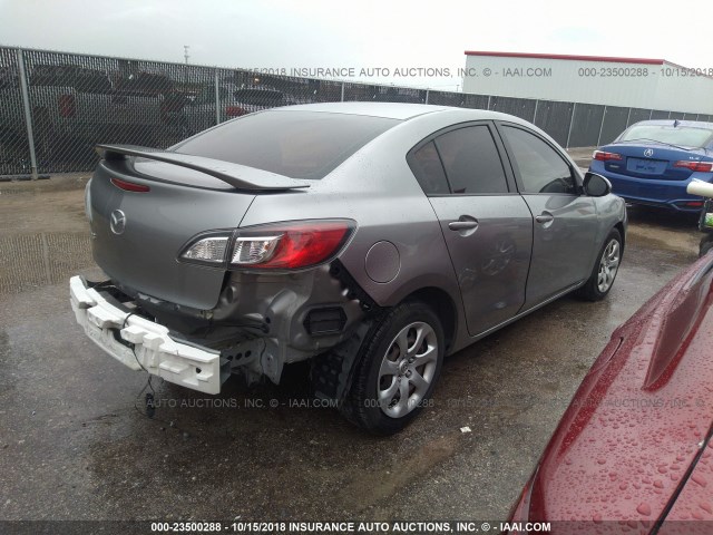 JM1BL1UF5C1553696 - 2012 MAZDA 3 I GRAY photo 4