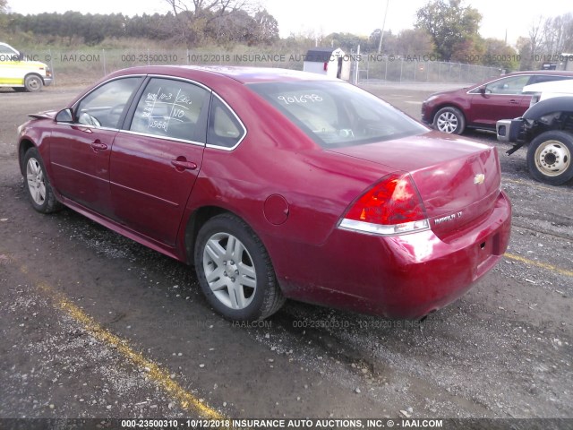 2G1WB5E31E1152975 - 2014 CHEVROLET IMPALA LIMITED LT RED photo 3