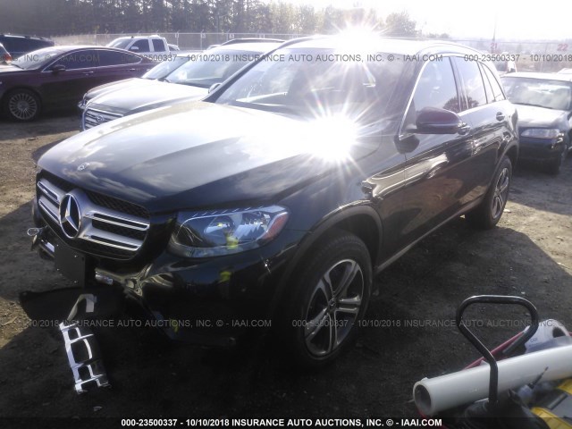 WDC0G4KB7KV124235 - 2019 MERCEDES-BENZ GLC 300 4MATIC BLACK photo 2