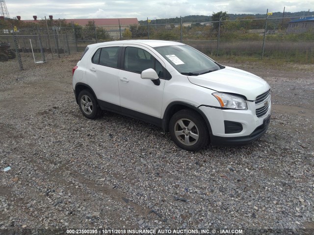 3GNCJPSB9FL255489 - 2015 CHEVROLET TRAX 1LS WHITE photo 1