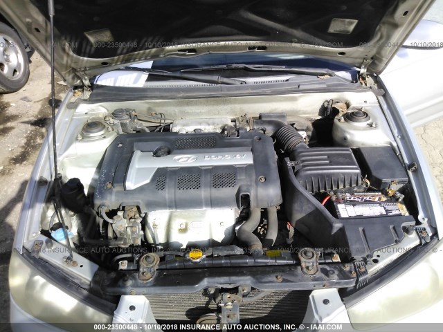 KMHDN45D43U551191 - 2003 HYUNDAI ELANTRA GLS/GT SILVER photo 10