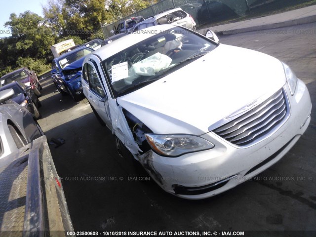 1C3CCBAB0DN606413 - 2013 CHRYSLER 200 LX WHITE photo 1