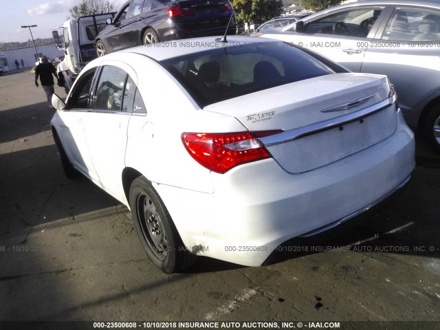 1C3CCBAB0DN606413 - 2013 CHRYSLER 200 LX WHITE photo 3