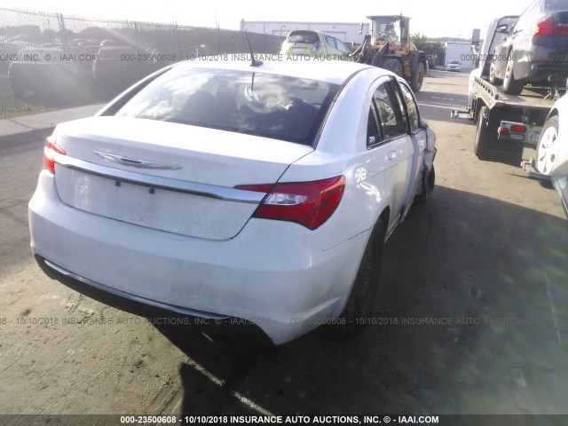 1C3CCBAB0DN606413 - 2013 CHRYSLER 200 LX WHITE photo 4