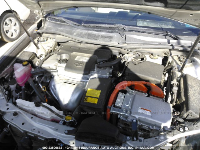 4T1BD1FKXEU137826 - 2014 TOYOTA CAMRY HYBRID/LE/XLE 银色 照片 10