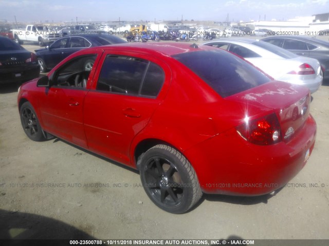 1G1AL52F457628340 - 2005 CHEVROLET COBALT LS RED photo 3