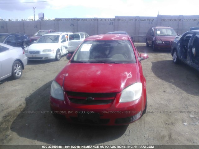 1G1AL52F457628340 - 2005 CHEVROLET COBALT LS RED photo 6