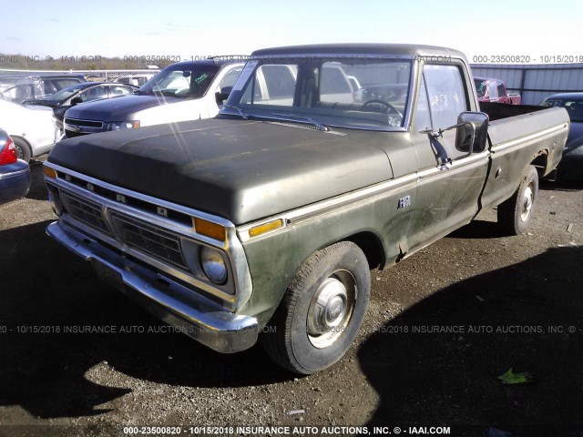 F25MPC75228 - 1976 FORD F 150  GREEN photo 2