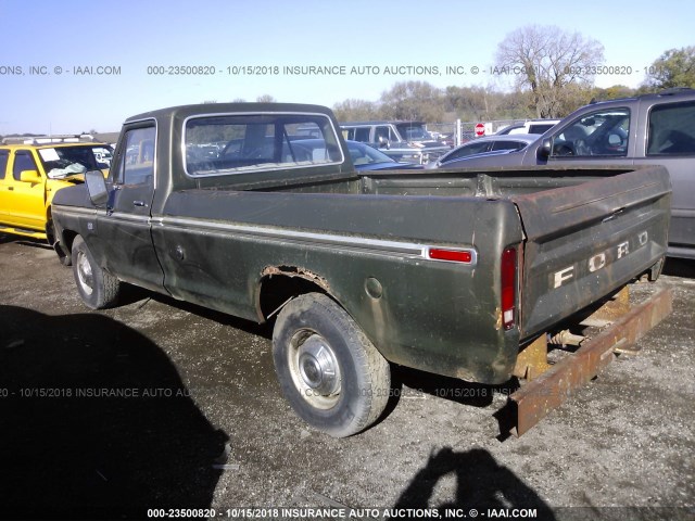 F25MPC75228 - 1976 FORD F 150  GREEN photo 3