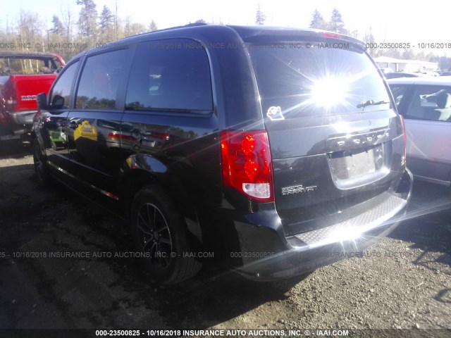 2C4RDGEG9GR339222 - 2016 DODGE GRAND CARAVAN R/T BLACK photo 3