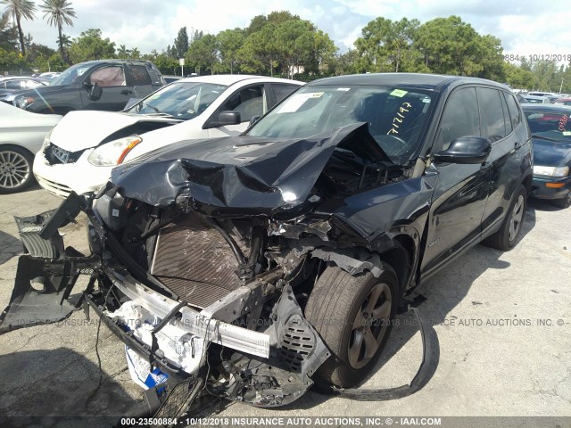 5UXWX5C56BL712197 - 2011 BMW X3 XDRIVE28I BLACK photo 2