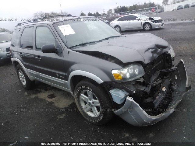 1FMCU96H76KC96131 - 2006 FORD ESCAPE HEV GRAY photo 1