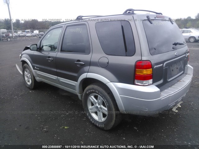 1FMCU96H76KC96131 - 2006 FORD ESCAPE HEV GRAY photo 3