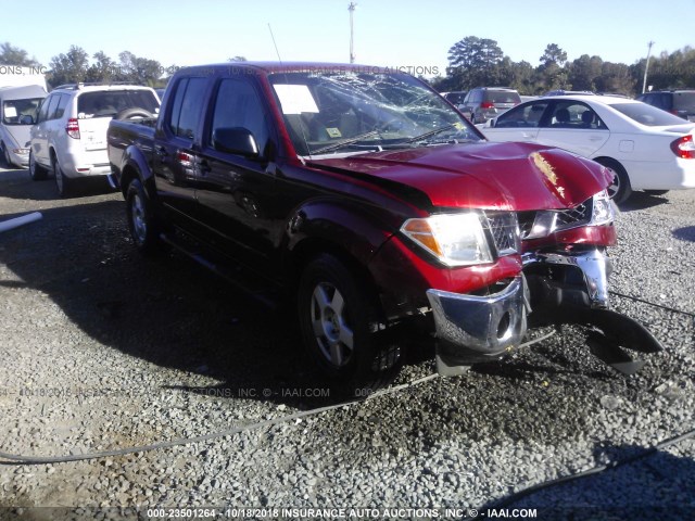 1N6AD07U07C450433 - 2007 NISSAN FRONTIER CREW CAB LE/SE/OFF ROAD RED photo 1