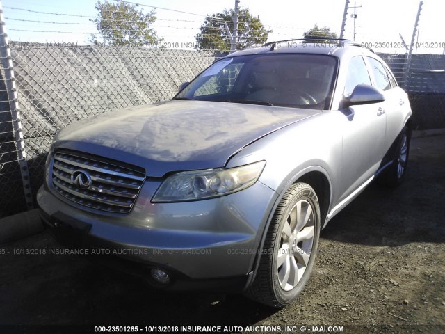 JNRBS08W93X003017 - 2003 INFINITI FX45 GRAY photo 6