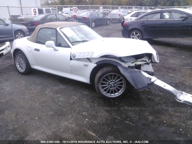 WBACN53481LJ59193 - 2001 BMW Z3 3.0 WHITE photo 1