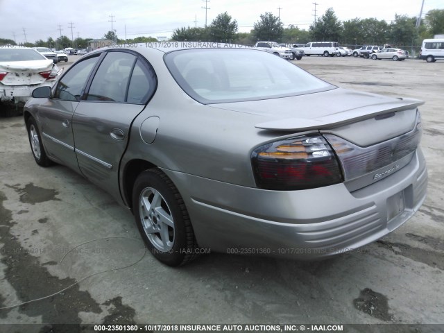 1G2HX52K434103627 - 2003 PONTIAC BONNEVILLE SE BROWN photo 3