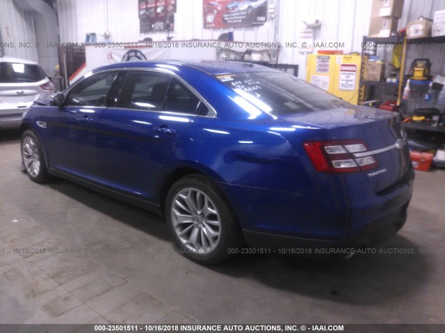 1FAHP2F83DG136620 - 2013 FORD TAURUS LIMITED BLUE photo 3