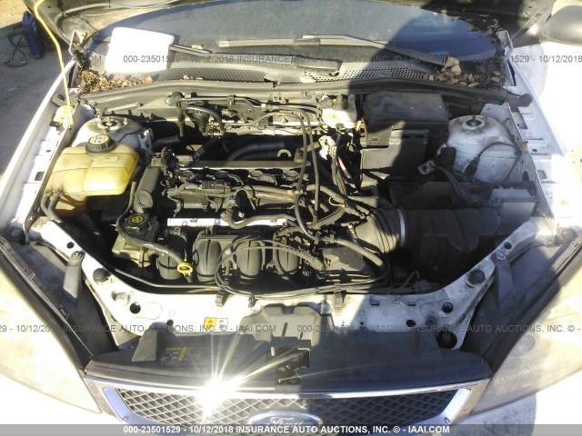 1FAHP37N87W263447 - 2007 FORD FOCUS ZX5/S/SE/SES WHITE photo 10