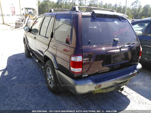 JN8AR07S2XW380939 - 1999 NISSAN PATHFINDER LE/SE/XE BROWN photo 3