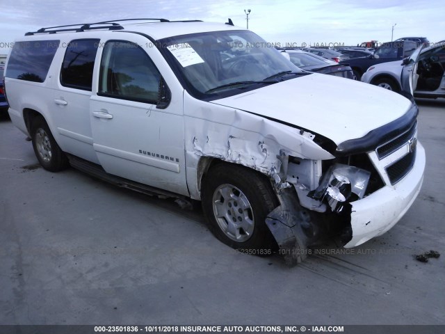 1GNFC26069R229206 - 2009 CHEVROLET SUBURBAN C1500 LT WHITE photo 1