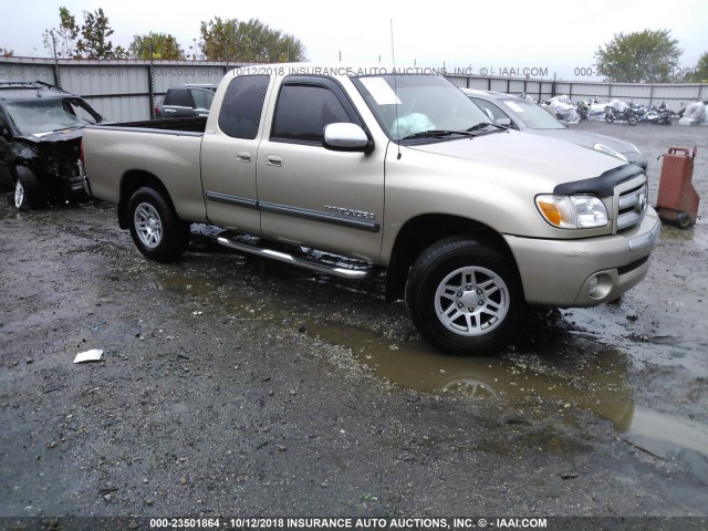 5TBRT34186S475106 - 2006 TOYOTA TUNDRA ACCESS CAB SR5 TAN photo 1