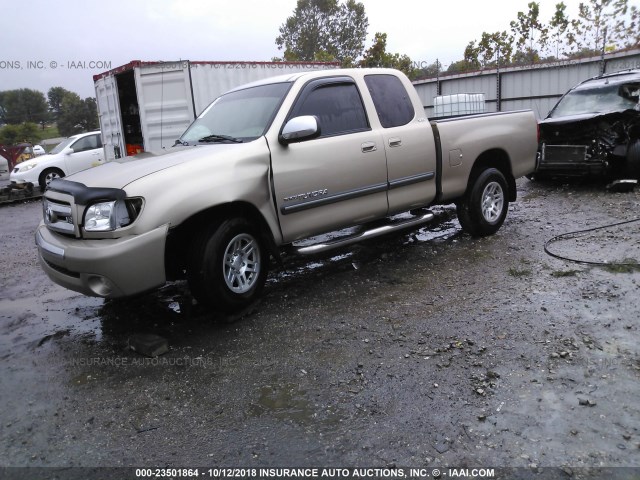 5TBRT34186S475106 - 2006 TOYOTA TUNDRA ACCESS CAB SR5 TAN photo 2