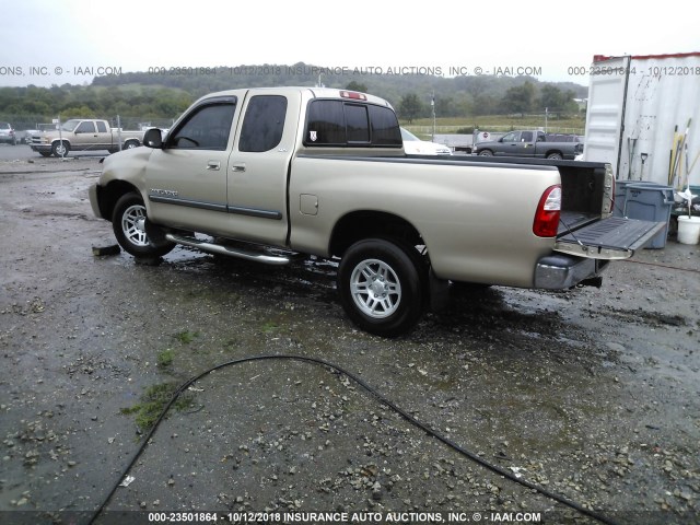 5TBRT34186S475106 - 2006 TOYOTA TUNDRA ACCESS CAB SR5 TAN photo 3