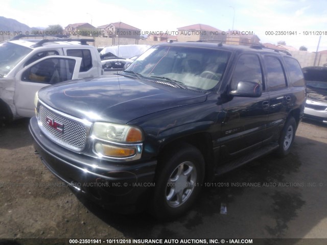 1GKEK63U24J277495 - 2004 GMC YUKON DENALI GRAY photo 2