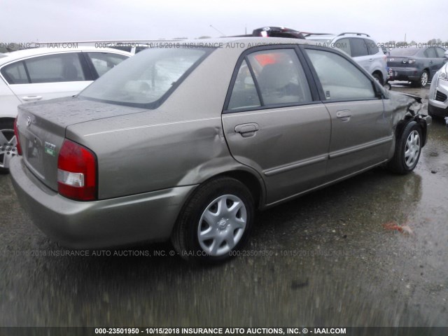 JM1BJ2226Y0274508 - 2000 MAZDA PROTEGE DX/LX BROWN photo 4