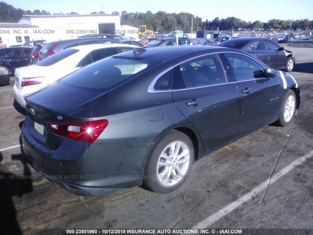 1G1ZJ5SU0HF261955 - 2017 CHEVROLET MALIBU HYBRID GRAY photo 4