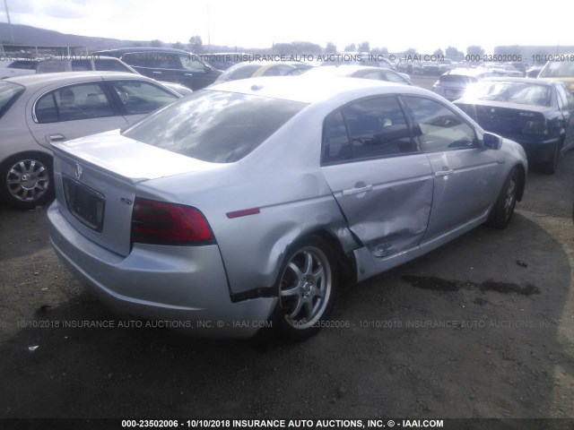 19UUA66224A003882 - 2004 ACURA TL GRAY photo 4