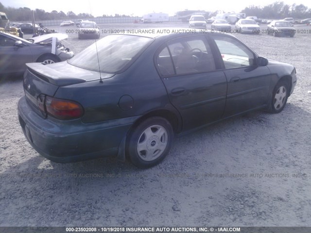 1G1NE52J216122313 - 2001 CHEVROLET MALIBU LS Yaşıl foto 4